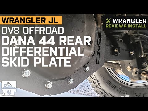 Jeep Wrangler JL DV8 Offroad Dana 44 Rear Differential Skid Plate Review & Install