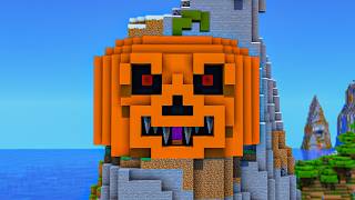 Minecraft Tutorial: How To Make A Scary Pumpkin House | Halloween House