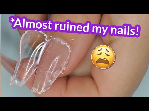 Nail Hack Gone Wrong 😭 Soft Gel Tip as Dual Form