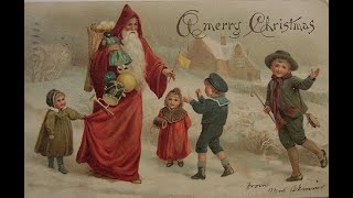 O&#39; little town of Bethlehem  (1916)  Christmas carol and vintage greeting cards