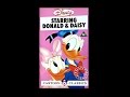 Digitized Opening Starring Donald Daisy Cartoon Classic UK VHS