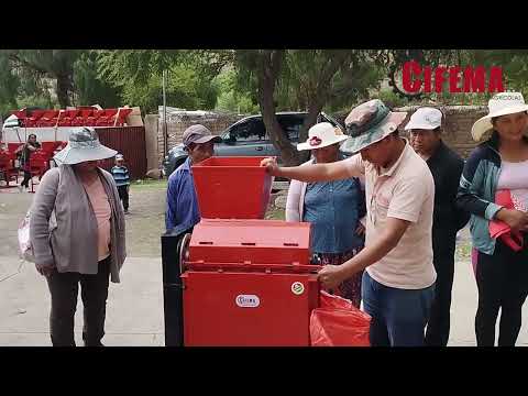 Entrega de desgranadora de maíz en Peña Blanca - Tupiza (CIFEMA)