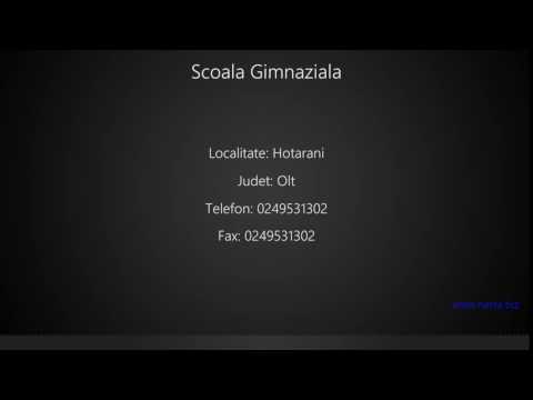 Scoala Gimnaziala Hotarani