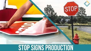 Aluminum Street Stop Signs production