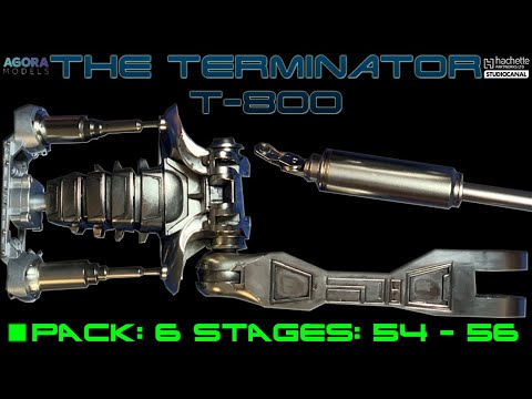 Stavba Big Scale Model Terminator T-800 od Agora Models - Pack: 6, Stages: 54 - 56