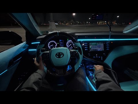 *MODIFIED* 2018 Toyota Camry SE NIGHT POV Drive.. #toyotacamry #explorepage 
