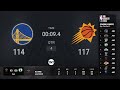 Golden State Warriors @ Phoenix Suns  NBA Live Scoreboard | NBA on TNT
