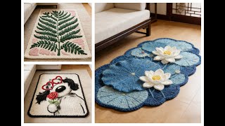 Crochet Rug Design Collection | Elegant & Artistic Style#design #crochet #rug