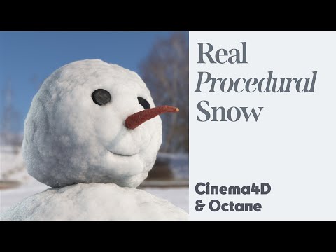 Cinema 4D Quicktip - Procedural Snow (Octane)