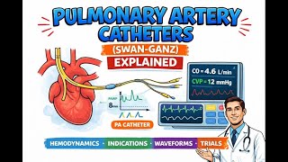 Pulmonary Artery Catheters (Swan-Ganz) Explained | Hemodynamics, Indications, Waveforms, Trials