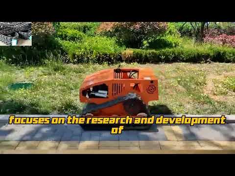 agricultural gasoline adjustable blade height by remote control radio controlled weeding machine