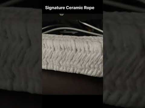 White ceramic fiber square rope