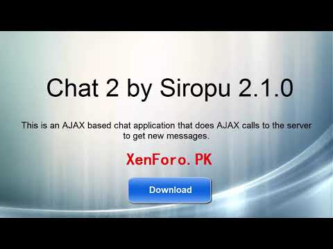 Chat 2 by Siropu 2.1.0 [XenForo.PK]