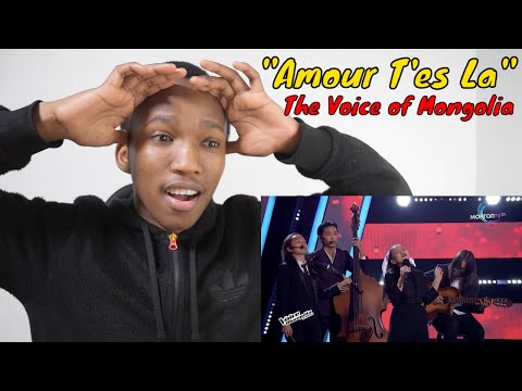 Unurzul.B - "Amour T'es La" - REACTION - The Voice of Mongolia 2022