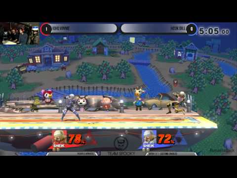 Smash Attack 8 - SSB4 Open - iQHQ Vinnie (Sheik) vs Ho3K Dill (Sheik)