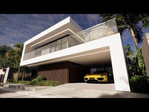 🔴 diseños de CASAS MODERNAS pequeñas MINIMALISTAS por dentro de dos Plantas [3D] 😱