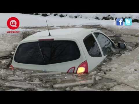 Woerden.TV | Auto zakt door ijs
