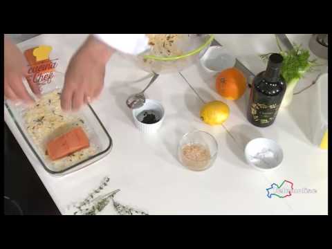 In Cucina con lo Chef - 46 - Salmone marinato agli agrumi su julienne di finocchi - Telemolise