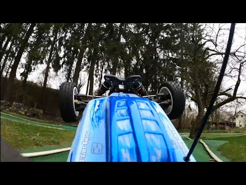 Gopro hero 8 on board rc car Schumacher cat l1evo Power HD LRP Team Orion bumpy astroturf Racetrack
