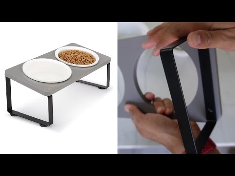 CATTALK Elevated Cat Food Bowls Assembly