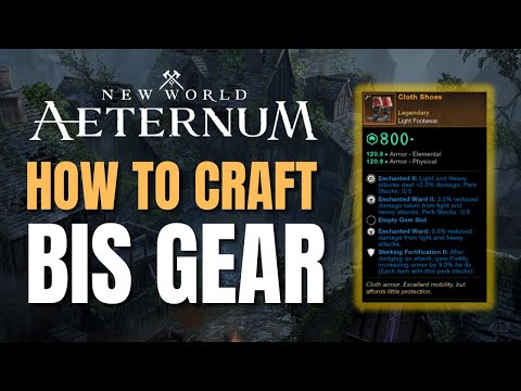 New World Aeternum: Herstellung von „BIS“-Ausrüstung (800 GS)