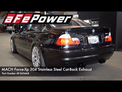 aFe POWER BMW M3 (E46) 01-06 L6 MACH Force-Xp Cat-Back Exhaust
