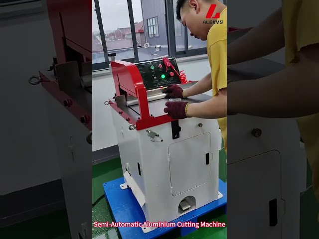 Vídeo de la máquina cortadora de aluminio semiautomática