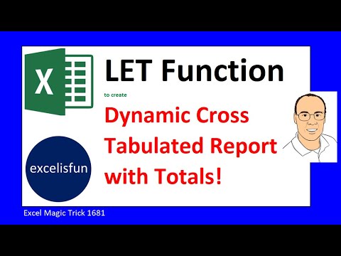 LET Function for Dynamic Reporting in Single Cell Excel Magic Trick 1673