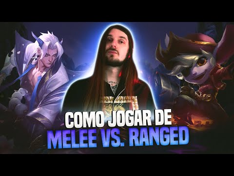 COMO JOGAR DE MELEE vs RANGED?! league of legends!