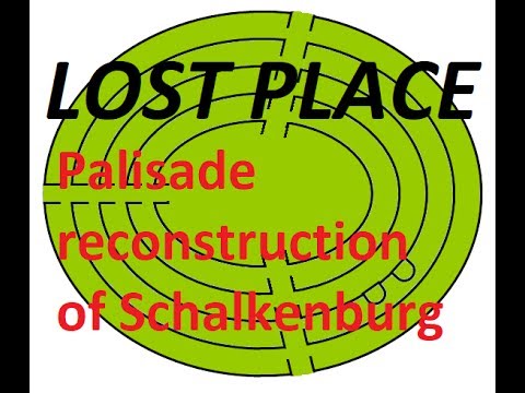 Lost Place, Palisade reconstruction from Schalkenburg Quenstedt. DJI MAVIC PRO