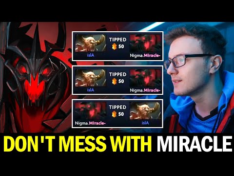 Don't Mess with MIRACLE — M-GOD Shadow Fiend 3 Hit KO Dota2