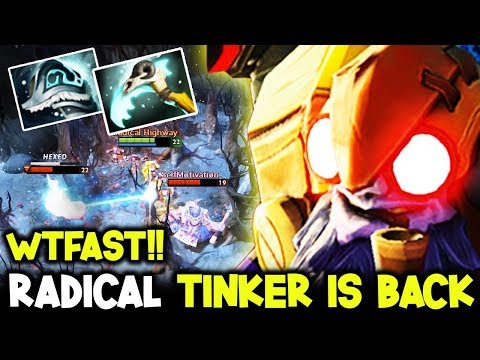 RadicaL Shiva's Tinker Is Back After Vacation WTFAST Hands !! Dota 2