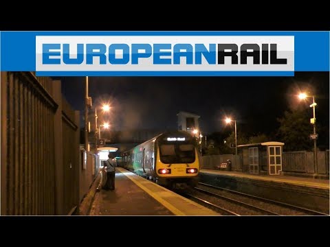 Iarnród Éireann Irish Rail Commuter 29000 DMU departs Clonsilla