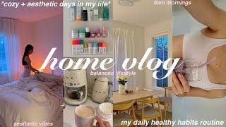 HOME VLOG🏚 cozy days in my life + daily healthy habits routine + home decor *holiday season vibes*