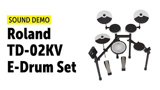 Video thumbnail for Roland | TD-02KV E-Drum Set | Sound Demo by Drums Bonedo