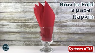 How to fold a paper napkin in the glass | Napkin Folding
