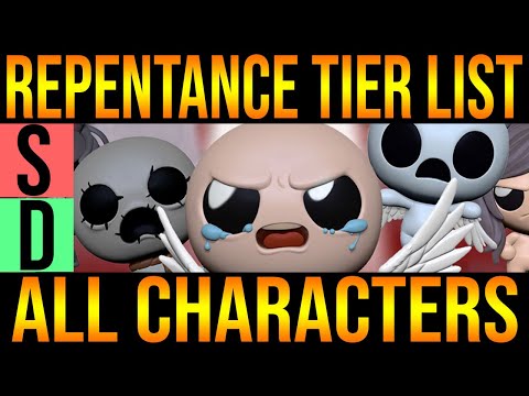 ALL REPENTANCE CHARACTERS TIER LIST - The Binding Of Isaac: Repentance