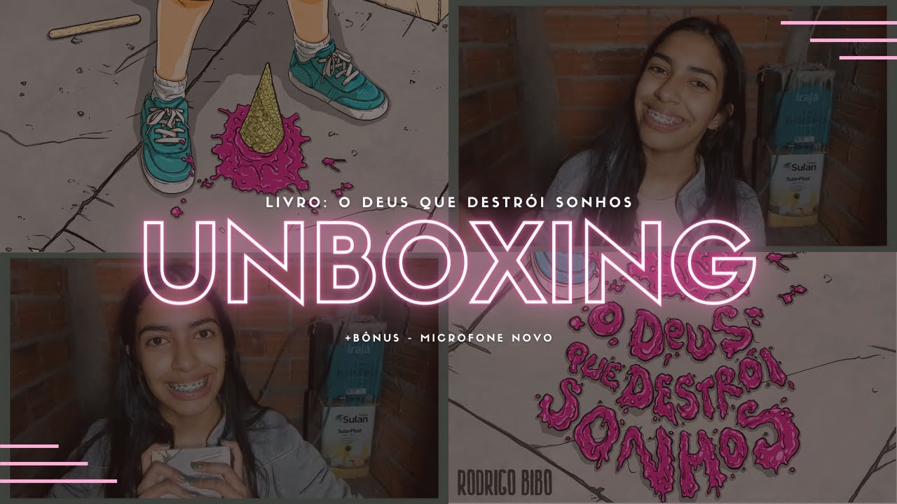 UNBOXING: livro - o Deus que destrói sonhos + bônus: microfone novo do canal🤗💚