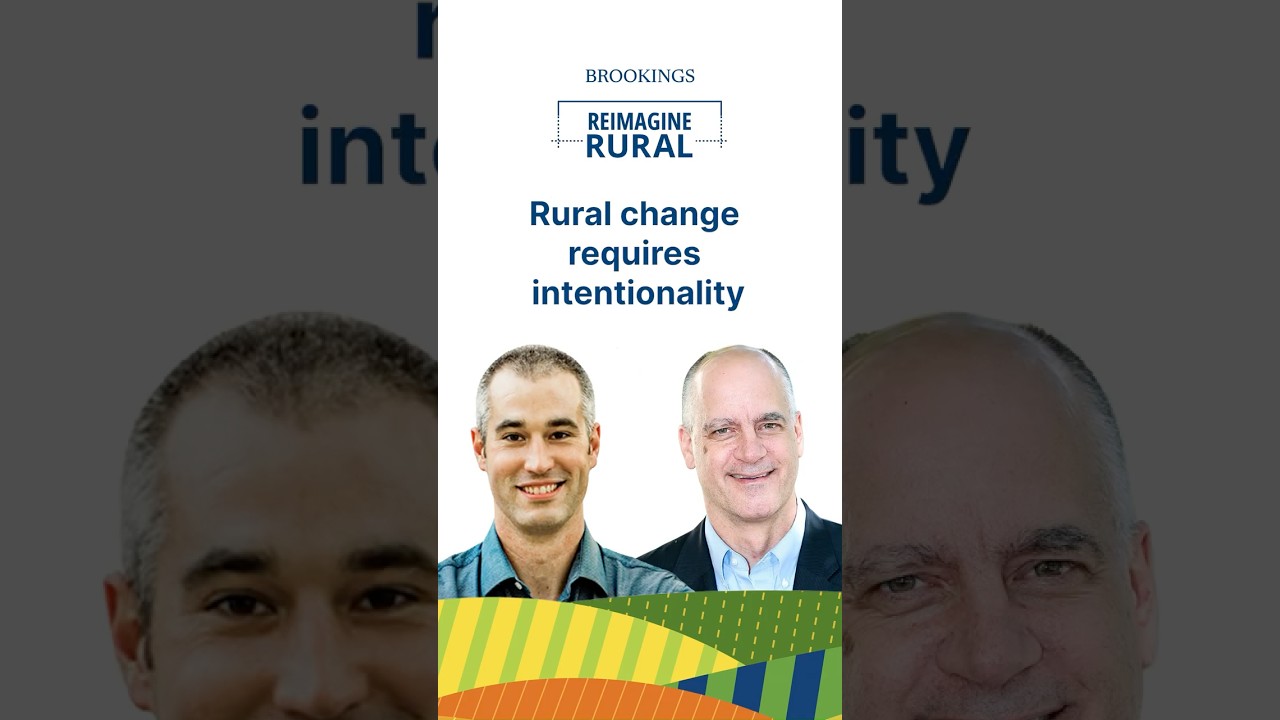 Rural change requires intentionality