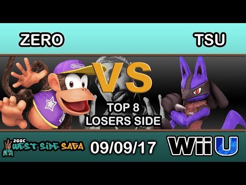2GGC: West Side Saga - TSM | ZeRo (Diddy Kong) Vs. Tsu (Lucario) - Top 8 Losers Side