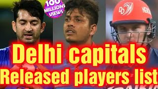 Delhi capitals Released players list || IPL 2021✔️