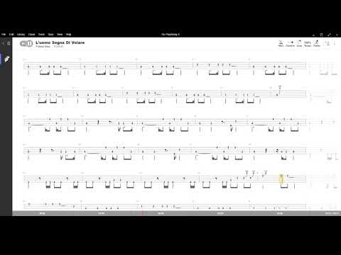 L'uomo sogna di volare ( Negrita ) ,Tablatura e base Senza Basso - Backing bass track - NO BASS