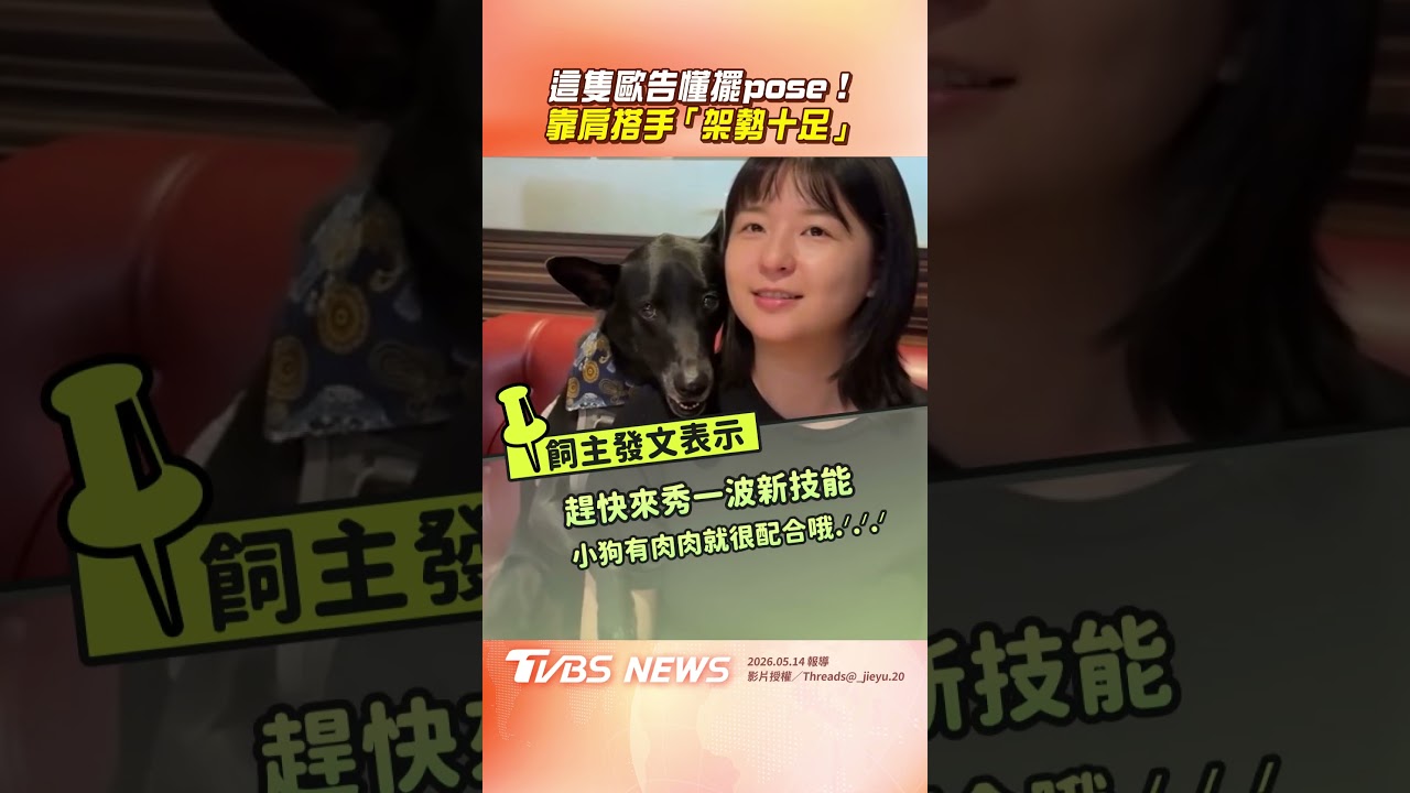 影音／歐告聽「拍照口令」熟練搭手！　被糾正秒靠肩擺「專業pose」