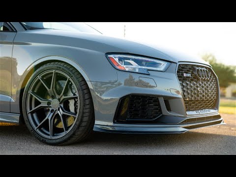 Installing ECS Tuning Tekniform Wheels, Carbon Fiber Lip & Rear Diffuser [Audi RS3]
