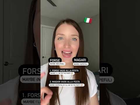 Forse and magari in Italian #italianteacher #italianlanguage #italianlanguageschool