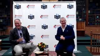 Hugh Bonneville talks about Playing Under the Piano with Jim Axelrod