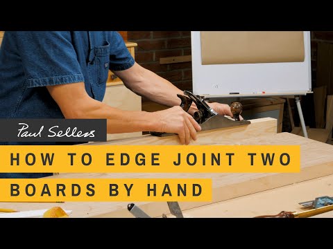 How to Edge Joint Two Boards by Hand | Paul Sellers