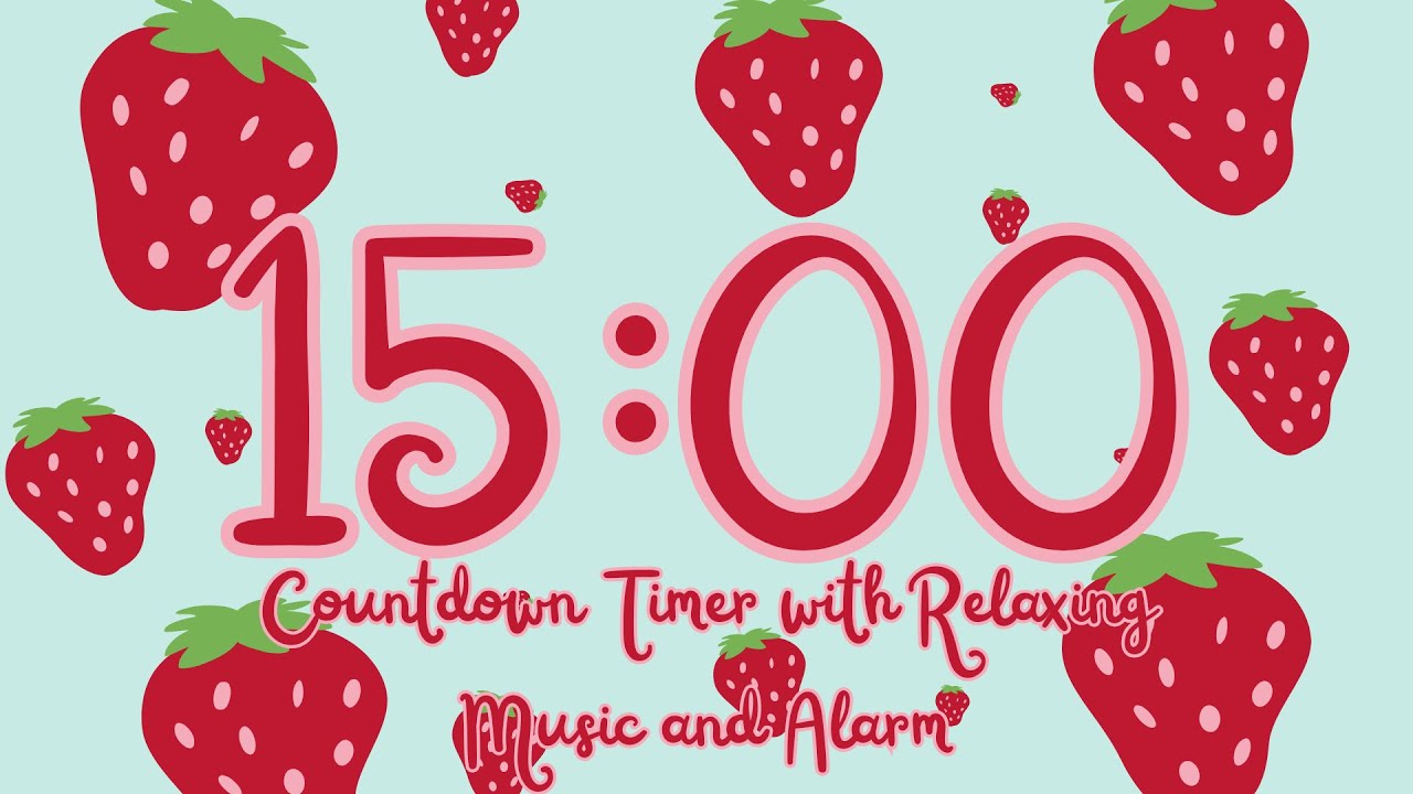 15 Minute Timer with Relaxing Music and Alarm