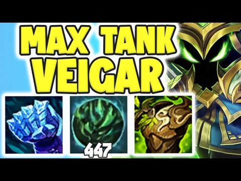 WTF! MAX TANK VEIGAR = OVER 1200 AP??? MAX AP TANK VEIGAR STRATEGY! - League of Legends Gameplay