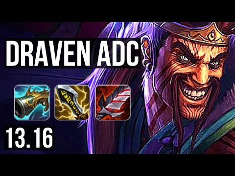 DRAVEN & Blitzcrank vs EZREAL & Soraka (ADC) | Quadra, Rank 6 Draven, 21/4/6 | NA Challenger | 13.16